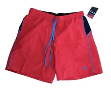 Speedo Men's Red Watershort Trunks Shorts (L) Swimwear Swimming Costume (K9) NEW