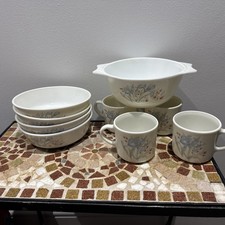 PYREX Blue Iris Vintage - 4 X