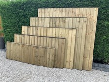 Featheredge fence panel 6x2 6x3 6x4 6x5 6x6 Treated £22-£35 Garden Fence