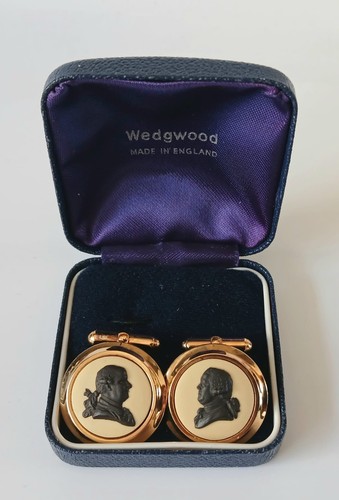 Wedgwood jasper cufflinks - jasper,
