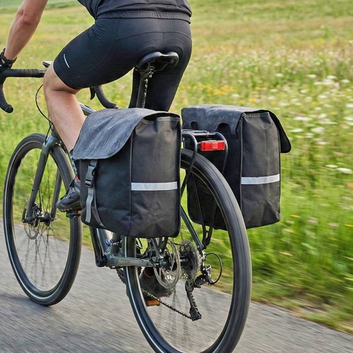 20l black bike pannier bags - 20l,
