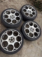18” 5x98 Alfa Romeo 156 147 GT Blackline Alloy Wheels Alloys With  Tyres