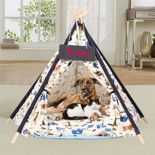 Pet teepee bed dogs tent - bed,
