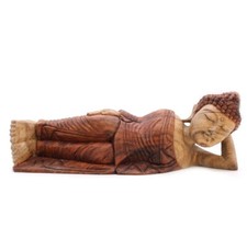 Large Wooden Sleeping Buddha