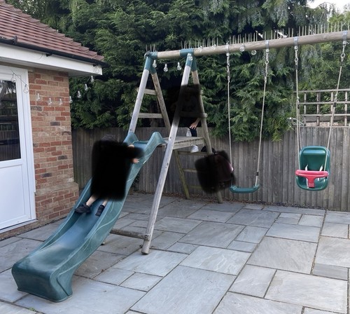 Two swing slide - swing, ladder