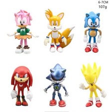 6 PCS Sonic The Hedgehog  Mini