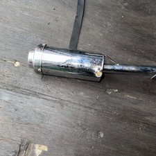 PIT BIKE CRF50 style frame  CHROME COMPLETE EXHAUST / END CAN MUFFLER