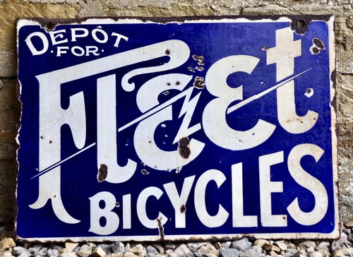 Early 20thc sided enamel - early,
