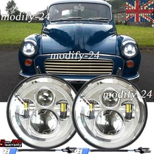 Pair Chrome 7inch Round LED