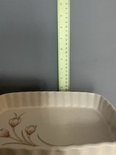 MULTICOLOURED SIMPSONS VINTAGE OVENSTONE ROUND COOKWARE PIE OR FLAN DISH