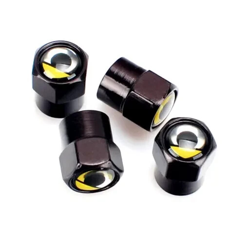 Smart black metal tire valve - smart,