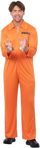 Adult orange prisoner costume - orange,