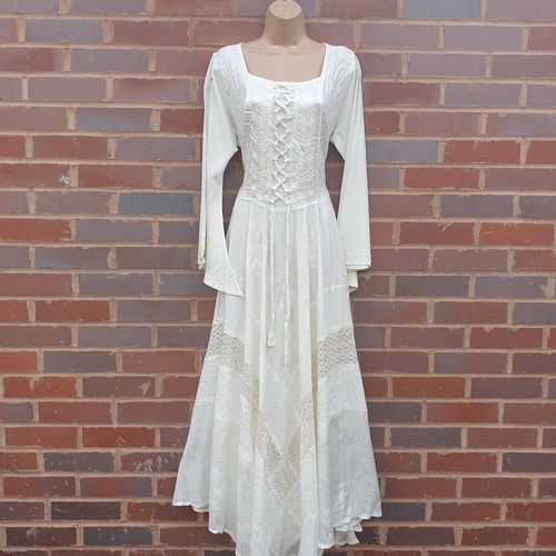 Maxi dress ivory - dress, sleeve