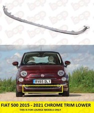 FIAT 500 2015 - 2021 FRONT BUMPER CENTRE CHROME TRIM MOULDING GRILLE