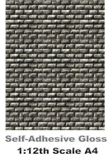 Dolls house wallpaper stick - dolls, stick-on