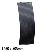 130w 12v Flexible Black Solar