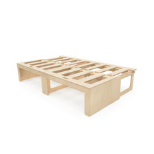 Ply 1800 X 1300mm "Deep" Sliding Camper Van Bed - Van Furniture