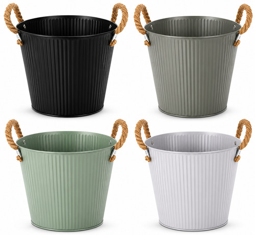 Metal garden planter plant pot - plant,