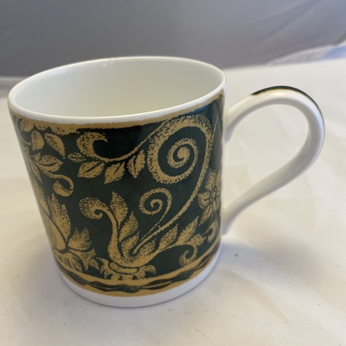 Wedgwood green brocade mug - brocade,
