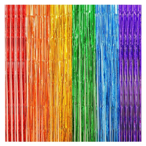 Pack rainbow foil fringe - pack,