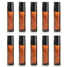 10PC 10ml Roller Bottles Amber
