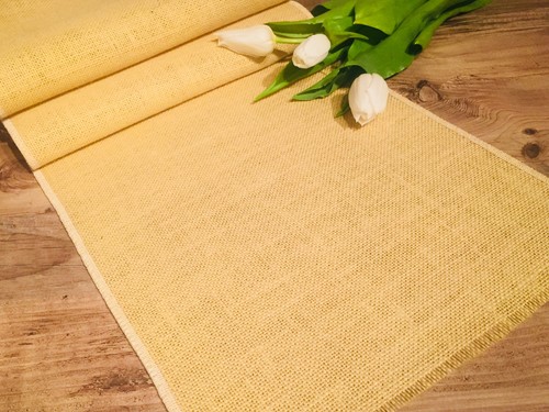 Light mustard rustic burlap - light,