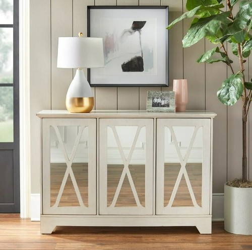 White cabinet accent storage - accent,