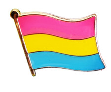Pansexual Flag Enamel Pin Badge - LGBTQ+ Gay Pride Lapel Lesbian Rainbow
