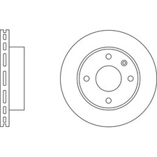 2x Brake Discs Vented For Ford