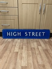 Vintage Road Sign High Street