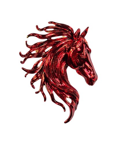45mm red enamel - enamel, head
