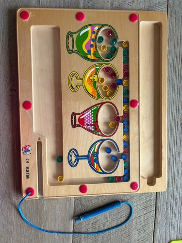 Wooden magnetic fishing game - fishing,