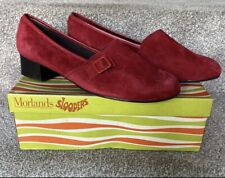60s Vintage Red Suede Leather