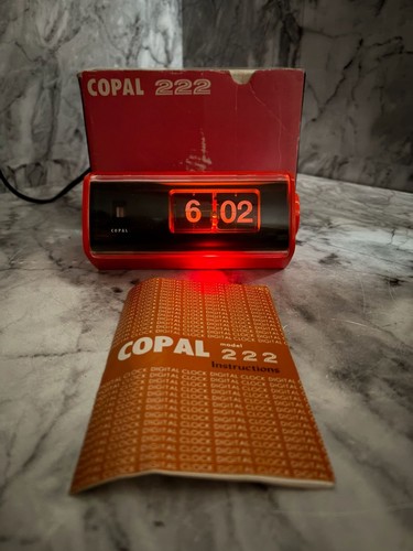 Copal 222 flip flop clock - copal,