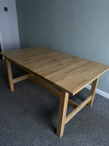 Ikea solid birch - solid, extending