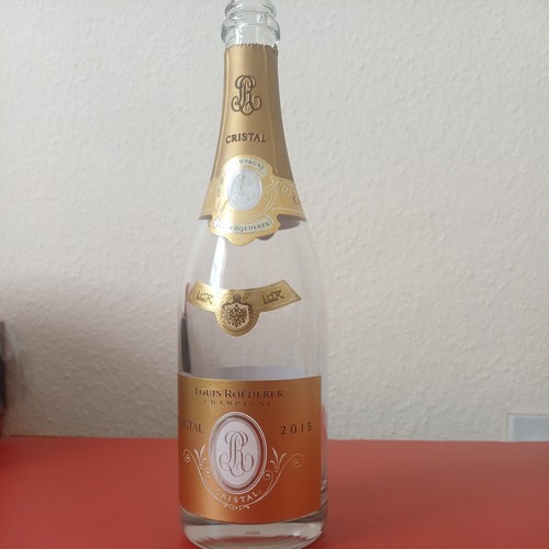 Cristal champagne empty - cristal,