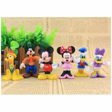 6Pcs Mickey Mouse Clubhouse Minnie Donald Figure Toys Cake Toppers gift kids