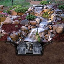 Pondless Waterfall kit w/ 8' Stream - 2,200 GPH Pump, Vault, Liner, Spillway