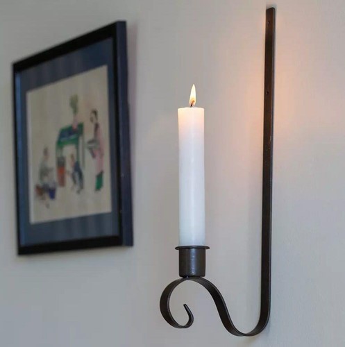 Wall hung candlestick holder - hung,