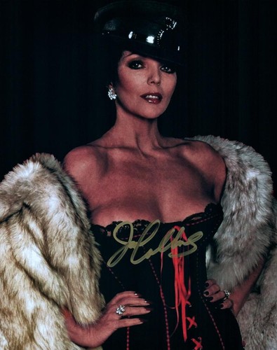 Joan collins signed 8x10 photo - joan,