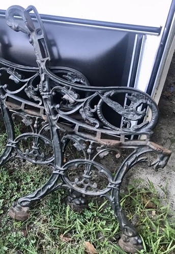 Charleston battery iron bench - iron,