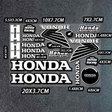 Honda Motorcycle Motorbike Reflective Stickers Decals Helmet Fairing Waterproof