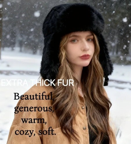 Ladies faux fur russian - ladies,