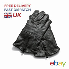 Mens 100% Goat Skin Black