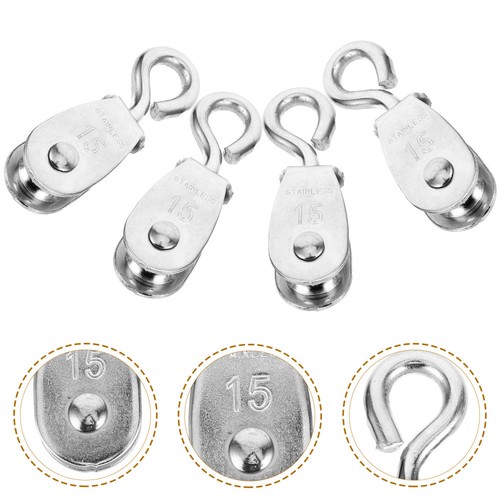 4pcs wire rope - wire, pulley