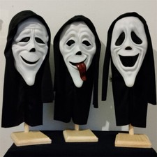 Ghost Smiley Face Scary Movie Scream Mask Halloween Horror Fun For Group Gift