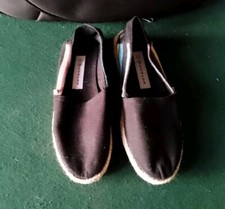 VTG Dunlop Ladies Canvas Shoes Slip On Boat Deck Yacht Plimsoll Casual Pumps 70s