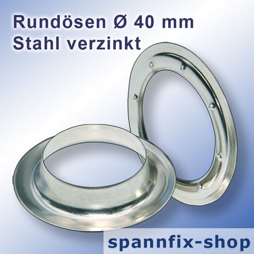 Round eyelets mm steel - Ø,