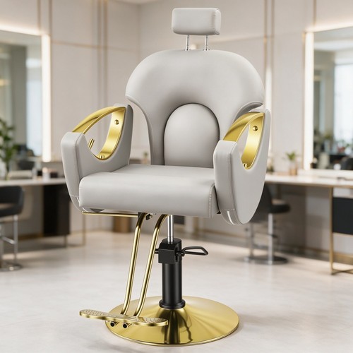 Reclining salon barber chair - barber,