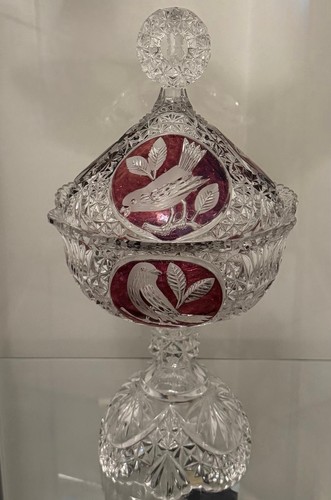 Hofbauer byrdes crystal lidded - hofbauer,